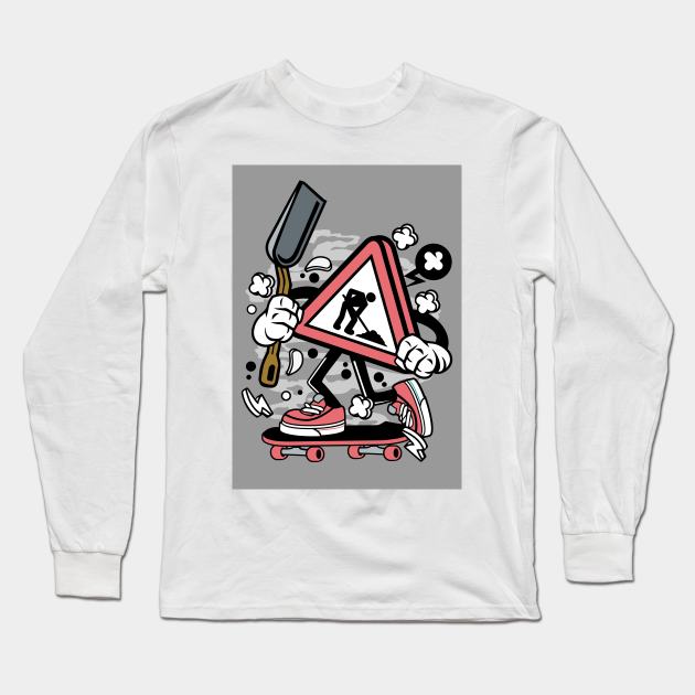 Design 62 Under Construction Long Sleeve T-Shirt by Hudkins